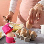 Egg Shell Opener, 2025 New Egg Cracker Tool for Raw Eggs, Stainless Eggs Peeling Tool Kitchen Gadgets, Eggshell Breaker for Hard Boiled Eggs (Yellow)