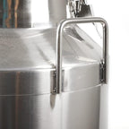 304 Stainless Steel Milk Can Large 12L-60L Capacity Milk Bucket Ice Buckets Bar Tools Wine Pail Bucket Milk Can Tote Jug with Sealed Lid Heavy Duty for Milk and Wine Liquid Storage (60L)