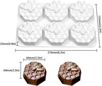 mostsom Honeycomb Molds Silicone Non-Stick Rabbit Cookie Mold Diy Rose Flower Chocolate Mould Used for Jelly, Candy,Biscuits (B_8.2x5.3x0.9 inch)