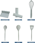 G&S Design Silicone Cooking Utensil Set, 7-Piece Set