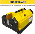 Double Head Garlic Top Tails Remover Machine,Electric Cutter, Cutting Fresh Root Stem for Onion(Yellow)