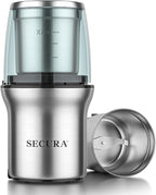 Secura Electric Coffee Grinder and Spice Grinder with 1 Stainless Steel Blades Removable Bowl