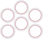 [UPGRADED] Sealing Gasket for Bialetti Moka Express 1 Cup Iconic Stovetop Espresso Maker - 6 PCS Replacement Food Grade Silicone Seal Ring for Aluminum Stovetop Coffee Maker Pots
