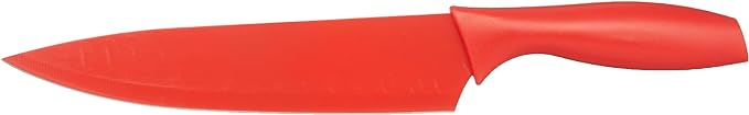 Amazon Basics Color-Coded Dishwasher Safe Kitchen Knife Set, 12-Piece with Ergonomic Handles, Non-stick Sharp Blades, 6 Knives with 6 Blade Guards, Multicolor, 13.88 x 4.13 x 1.38 inch