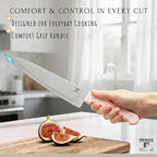 Moss & Stone Pink 14 Pcs Knife Block Set Stainless Steel, Premium Forged Kitchen Knives Set with High-Carbon Blades, Ergonomic Handle, Sharp Blade, Rust Resistant, Modern Style for Home & Chef