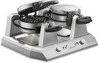 Waring Commercial WW300BX Double Side by Side Belgian Waffle Maker, Coated Non Stick Cooking Plates, Produces 75 Waffles Per Hour,208V, 2700W, 6-15 Phase Plug