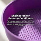 Baking Silicone 10-Inch Round Cake Pan Baking Mold, BPA Free, Non-Stick European-Grade Silicone, 2.16-Inches Deep