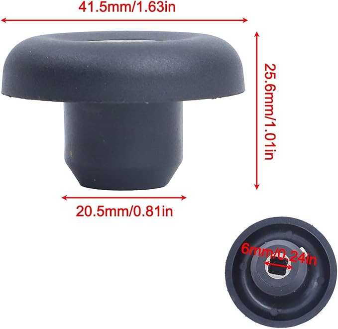 Drive Socket Assembly Set with Mushroom Head Connector and Wrench for Blender Replacement Fits Blender Models 500, 802, 891, 4500, 5000 Series