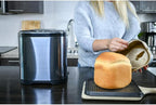 CULINARY CHEF Bread Maker Machine with Nonstick Bowl, Bread Hook, Measuring Cup & Spoon. 15-in-1, Gluten-Free Bread, Cake& Yogurt, 3 Crust Colour options and more.t3 Loaf Sizes. 2LB XL-Stainless Steel