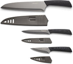 Hampton Forge Tomodachi HMC01A612C Raintree Ash – 3 Piece Knife Set with Matching Blade Guards