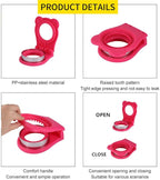 CHICHAUS Uncrustable Sandwich Maker,Sandwiches Pocket Circle Shape 3.7Inch Sandwich Cutter and Sealer,Sandwich Cutter for Kids Breakfast and lunchboxes (Rose Red)