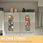 2 Pcs Mushroom Plastic Bag Holder, Wall Mount Grocery Bag Holder for Plastic Storage bag, Large Reusable Grocery Bags Storage Dispenser for Home Kitchen, Cute Mushroom Gifts for Women Wife Grandma