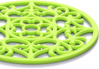 ME.FAN Trivets for Dishes/Pots/Pans, 3 Pcs Silicone Mats, Flexible/Durable/Non Slip Hot Pads to Protect Table and Counter Top (Blue)