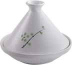 Japanese Cuisine Tangine Ceramic Tagine Pot Hotels Restaurants Hand-Painted Tajine with Lid Stew for Dishwasher Oven