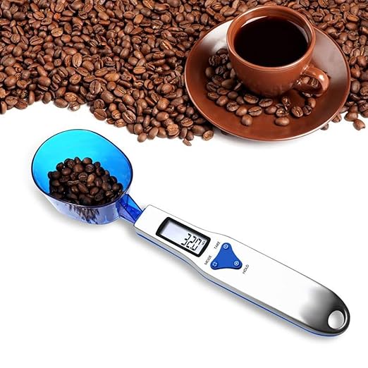 3T6B Grams Digital Kitchen Measuring Spoon,Three Different Specifications Food Scale Spoon with Scale Design, Weight from 0.1 Grams to 500 Grams Support Unit g/oz/gn/ct (with 2 AAA Batteries)