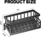 Sponge Holder for Kitchen Sink,Kitchen Sink Organizer caddy with Auto Drain Tray（Plastic）