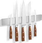 Knife Magnetic Strip, Magnetic Knife Holder for Wall Mount Fridge Refrigerator Knife Magnet Bar Knife Rack RV Kitchen Utensil Holder Metal Kitchen Tool Holder Knife Block RV Accessories 14 Inch