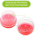 EONJOE 2 oz Plastic Containers with Lids Small Salad Dressing Container To Go Condiment Sauce Dipping Cups Jars Airtight,6-pack