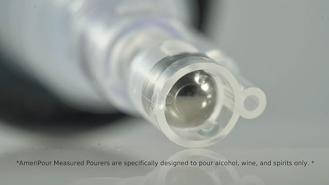 Measured Pourer - Liquor Bottle Pourers - Collared - (3pk) Made 100% In The USA. Bar Spouts That Don't Leak - No Cracks, Just A Perfect Cocktail Pour Everytime. Great for Wine Too! (1.5oz)