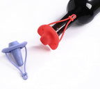 Silicone Wine Stopper Cute Wine Accessories Reusable Sealing plug Fun Cowboy Hat bottle Seals keep wine fresh Gifts for Wine Collector replacement Corks (Red)