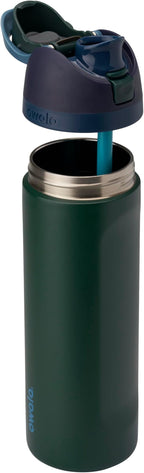 Owala FreeSip Insulated Stainless Steel Water Bottle with Straw, BPA-Free Sports Water Bottle, Great for Travel, 24 Oz, Lost Signal
