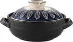 Ceramic Casserole, Japanese Clay Pot Donabe Stone Rice Pot With Lid, Earthen Pot Stockpot Ceramic Casserole Cooker Healthy Cookware Stove Pot Soup Hot Pot(Color:B)