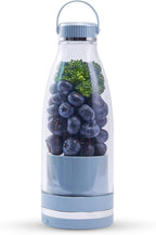 Smoothie Blender Personal Size Juicer 17oz Big Capacity USB-C Rechargeable (Light Sky Blue)