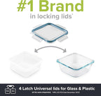 Snapware Plastic Total Solution 16-Pc Food Storage Containers Set, (4) 2-Cup & (4) 1.2-Cup Round Meal Prep Container, Plastic BPA-Free Lids with 4 Locking Tabs, Microwave, Dishwasher, and Freezer Safe