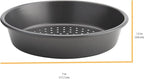 Chicago Metallic Deep Dish Pizza Pan Set of 4, 7 Inch Personal Size, Heavy-Duty Carbon Steel with Perforated Bottom for Crispy Crust, Perfect for Family Pizza Night