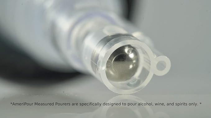 Measured Pourer - Liquor Bottle Pourers - Collared -(10pk) Made 100% In The USA. Bar Spouts That Don't Leak - No Cracks, Just A Perfect Cocktail Pour Everytime. Great for Wine Too! (2oz)