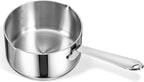 18/10 Stainless Steel Butter Warmer Measuring Pan, 0.5 Quart Small Sauce Pan with Dual Pour Spout, 17OZ/500ml Coffee Milk Chocolate Butter Melting Pot