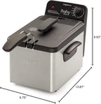 Presto 05461 Stainless Steel Pro Fry Immersion Element Deep Fryer, Silver
