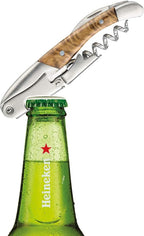 Waiters Corkscrew Wine Opener Rosewood Handle 3-in-1 Beer Bottle Opener and Foil Cutter, The Best Choice of Professional Waiters and Bartenders Around the Globe