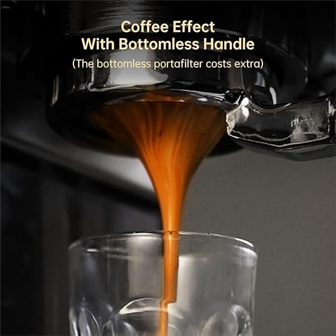 Semi-auto Stainless Steel Household Coffee Machine 19 Capsules Superfine Capsule Powder Coffee Machine Cappuccino and Espresso H11 (Color : H11G1Jug Mat Tamper, Size : CHINA_EU)