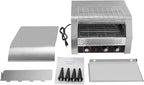 450 Slices/Hour Commercial Toaster, 110V 2600W Electric Conveyor Toaster Oven Stainless Steel Commercial Conveyor Belt Toasters for Restaurant, Bakery, Buffet Use