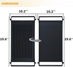 Allstare WB31X24998 WB31X24738 Griddle Replacement Parts for GE Stove Top Parts JXGRILL1 General Electric Gas Range Reversible Cast Iron Center Griddle Plate Flat Top Pan 1 Pack