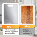 Titanium Cutting Board, 2 PCS Titanium Cutting Boards for Kitchen, Non Toxic, Double-Sided Food Grade Chopping Board for Outdoor Camping(15.6" x 11",15.6" x 11")