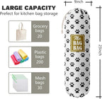 Grocery Bags Holder Organizer For Shopping Bags, Wall Mount Plastic Bags Storage Container Dispensers, Pet Lovers Home Kitchen Bags, The Bag Bag Grocery Bag Holder, Gifts For Women Dog Mom Dad (G-3)