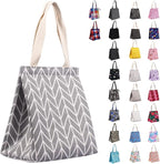 iknoe Insulated Lunch Bag for Women & Adults, 9L Foldable Wide-Open Cooler Bag with Pockets, Leakproof & Portable, for Picnic, Office, Beach(Gray diamond)