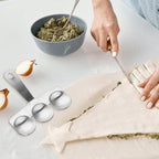 1set Stainless Steel Meatball Maker Tool Set Triple Meat Baller Spatula for Easy Meatball Making Lightweight Convenient Kitchen Gadget for Quick Cooking