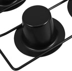 Thickened Carbon Steel Nonstick Muffin Pan 6-cup Deep Cupcake Baking Tray Oven Popover Pan for Home Baking, Black Coated Muffin Tin,