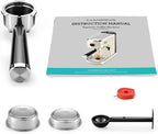 CASABREWS 5418 PRO Espresso Machine 20 Bar, Espresso Maker with Milk Frother Steam Wand, Stainless Steel Coffee Machine with 34oz Removable Water Tank, Small Latte Machine, Creamy