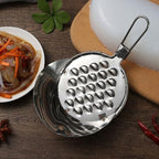 SOLUSTRE Vegetable Grater Multi-Functional Food Scraper Tool Stainless Steel Jelly Scraper for Kitchen Use with Hanging Hole Lightweight and Portable 6.10X3.85X1.73 Inches
