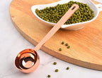 Rose Gold Coffee Scoops,Coffee Scoop for Ground Coffee, 1 PC 15 ML (1 TPSP) 304 Stainless Steel Spoons 1 Tablespoon Long Handle Tablespoon Fits Container for Ground