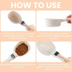 Digital Measuring Spoon Scale, Electronic Food Scoop with Conversion, Kitchen Adjustable Smart Weighing Cup for Home Cat Dog Pet, Cooking Tool Baking Gadgets in Grams with Lcd Screen(#A-1pc)