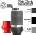 Flair UPDATED Espresso Maker - Classic: All manual lever espresso maker for the home - Pressure gauge and two portafilters included