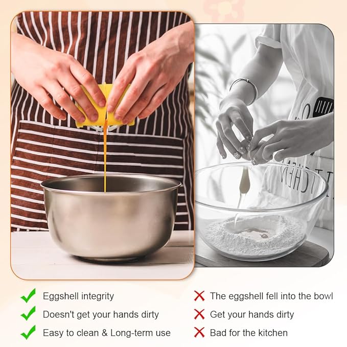 3pcs Egg Shell Opener & 1 Egg Separators,Handheld Egg Cracker Tool for Rawegg,Eggshell Cutter Hard Boiled Egg Breaker Yolk White Separator for Cooking Camping Kitchen Gadget