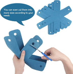 BYKITCHEN Pot Pan Protectors, Set of 12 and 4 Different Sizes, Larger & Thicker Cyan Pan Protector Pads, Pan Pot Separator Pads for Stacking and Protecting Your Cookware