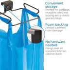 InterDesign Classico Over Cabinet Plastic Bag Holder – Storage Organizer for Kitchen, Bronze