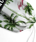 Plastic Bag Organizer, Reusable And Washable Country Style Plastic Cag Organizer,for Home Kitchen Travelling Camping Decor, use 1 Pack，Flamingo Palm Tree Pattern